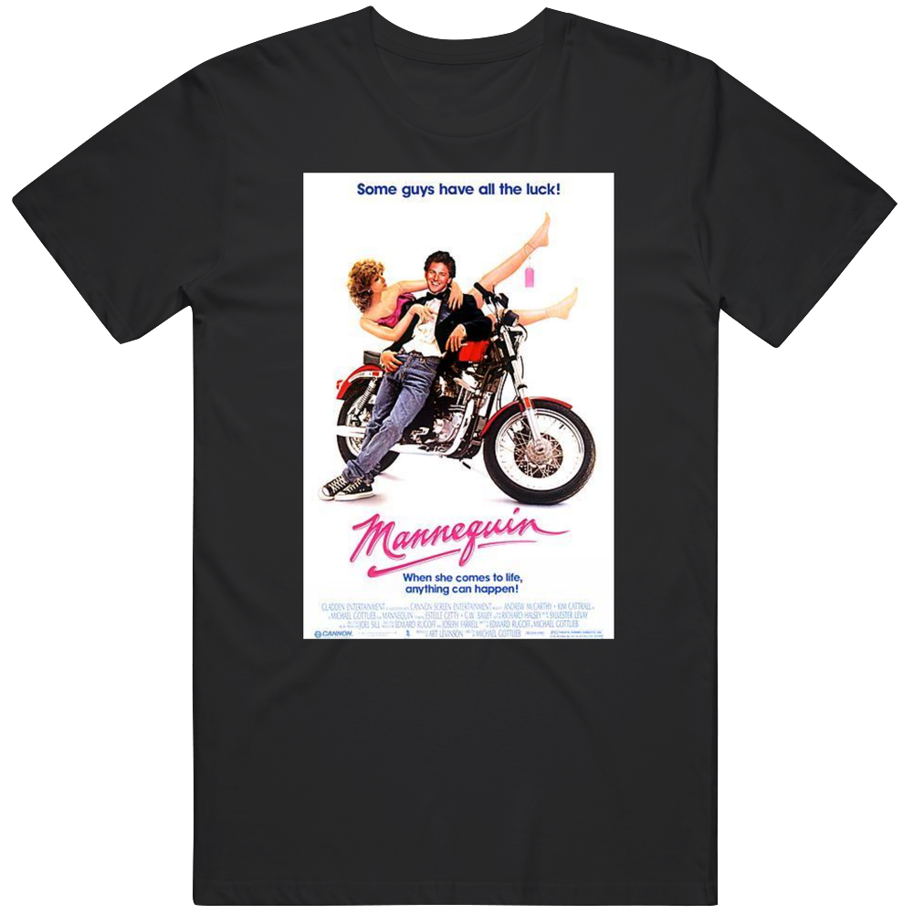Mannequin Retro Movie  Fan Mens Size Large Black T Shirt