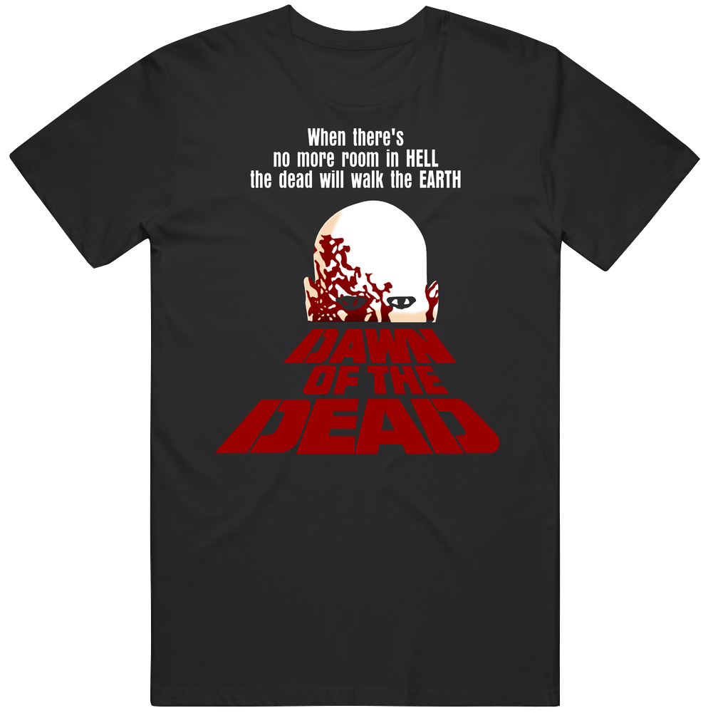 Dawn Of The Dead Romero Zombie Movie Mens Size Large Black T Shirt Dawn Of The Dead Romero Zombie Movie Mens Size Large Black T Shirt