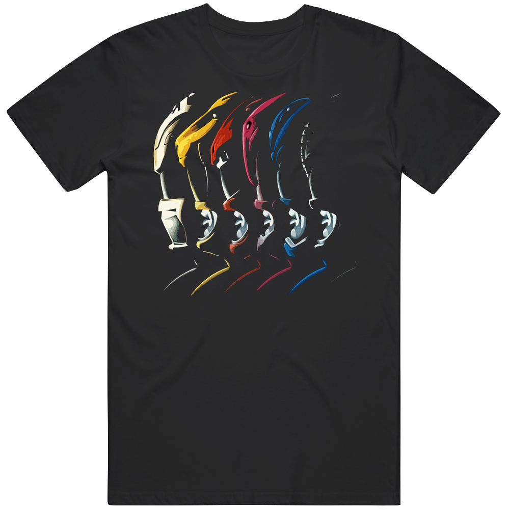 Mighty Morphin Power Rangers Tv Show Mens Size Large Black T Shirt Mighty Morphin Power Rangers Tv Show Mens Size Large Black T Shirt