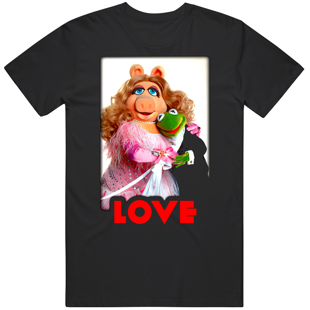 The Muppets Kermit & Miss Piggy Mens Size Large T Shirt
