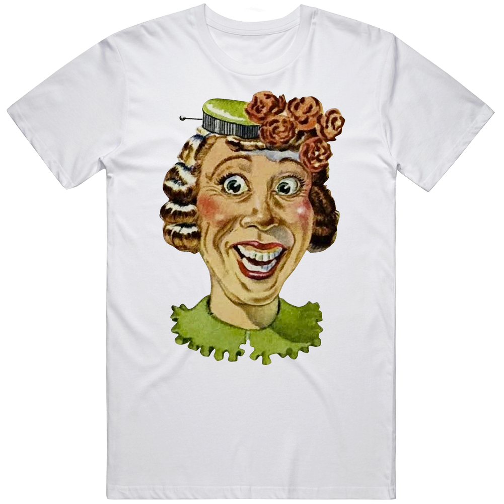 Vintage Old Maid Playing Card Character Mens Size Large White  T Shirt