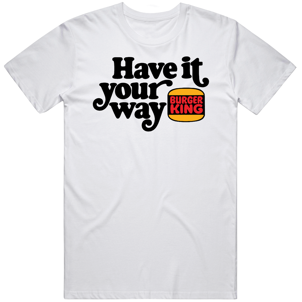 Have It Your Way Burger King Mens Size Large White  T Shirt