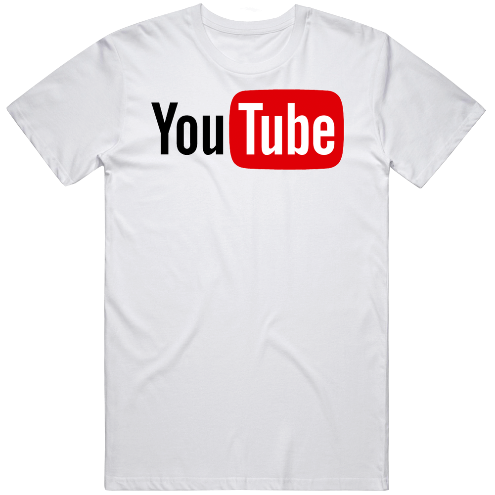 Youtube Online Learning Logo Mens Size Large White  T Shirt