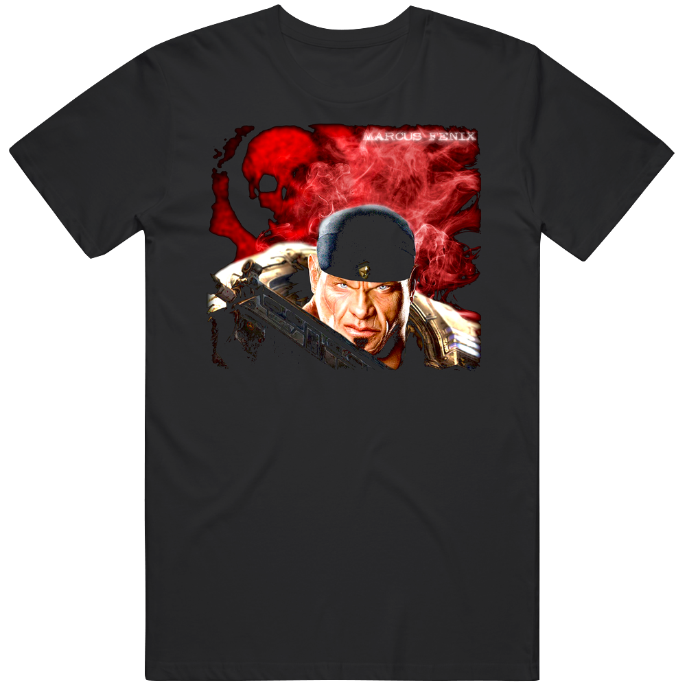 Gears Of War 3 Marcus Fenix Video Game Black Mens Size Large T Shirt