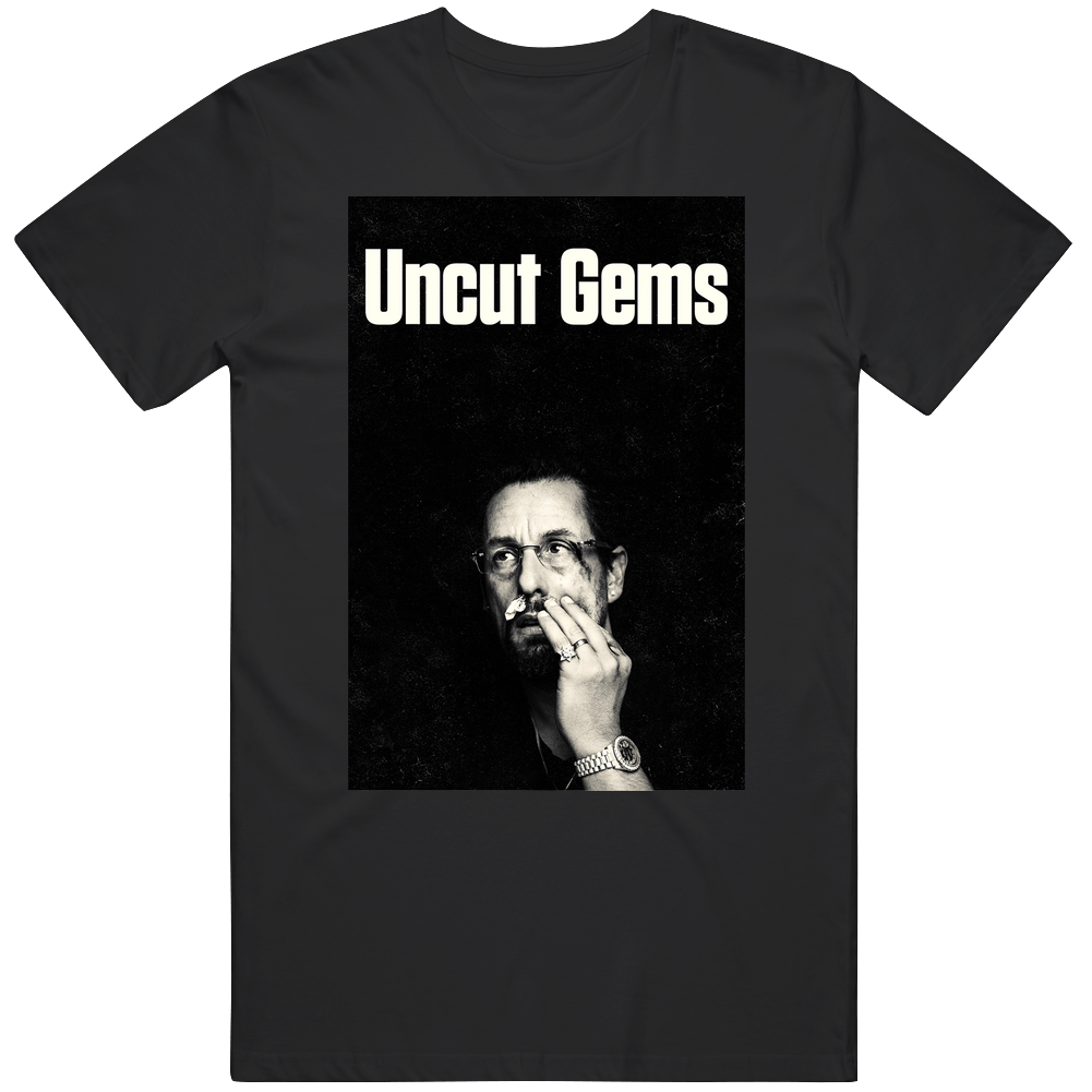 Adam Sandler Uncut Gems Cover Black Mens Size Large T Shirt