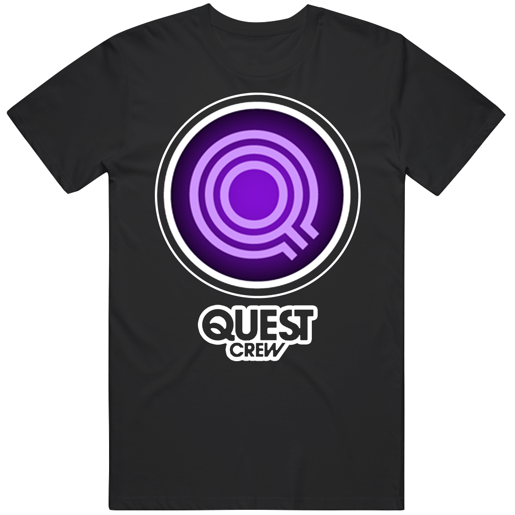 Quest Crew 2 Black Mens Size Large T Shirt