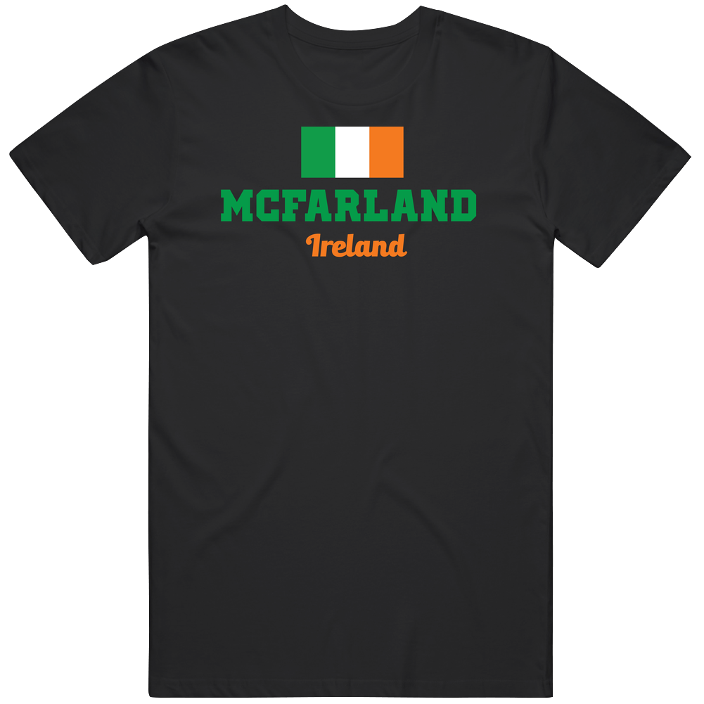 Mcfarland Ireland Flag Custom Irish Last Name St Patricks Day Black Mens Size Large T Shirt Mcfarland Ireland Flag Custom Irish Last Name St Patricks Day Black Mens Size Large T Shirt