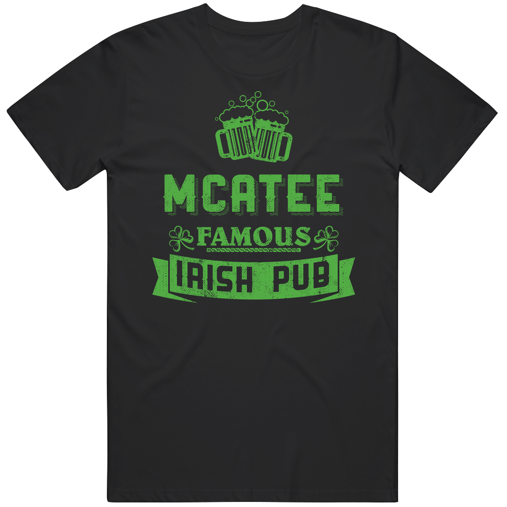 Mcatee Famous Irish Pub Last Name Beer Drinking Team St Patricks Day Black Mens Size Large T Shirt Mcatee Famous Irish Pub Last Name Beer Drinking Team St Patricks Day Black Mens Size Large T Shirt