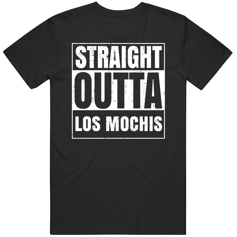 Straight Outta Los Mochis Mexico Compton Parody Grunge City Black Mens Size Large T Shirt