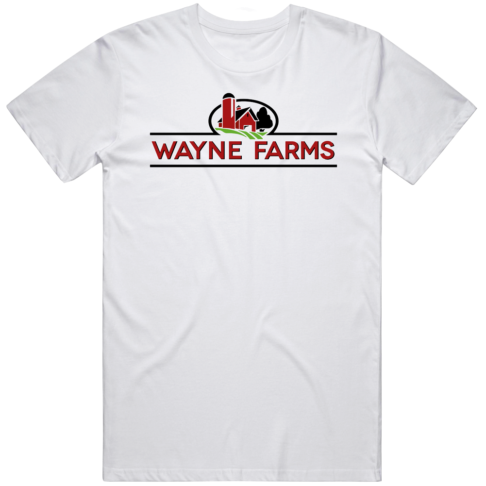 Wayne Farms Inc Nasdaq Company Logo Employee Fan Mens Size Large White  T Shirt