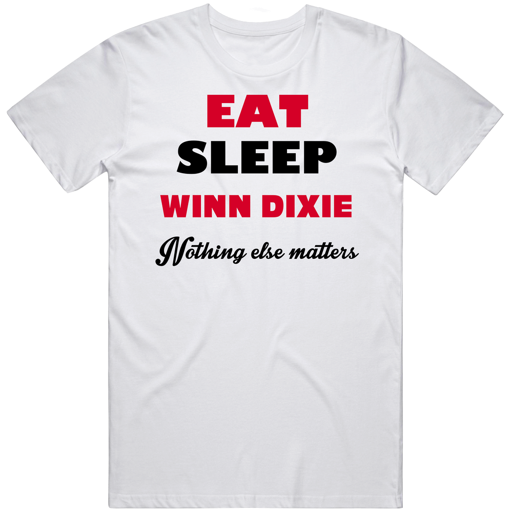 Eat Sleep Winn Dixie Favorite Novel Character Fan Mens Size Large White  T Shirt
