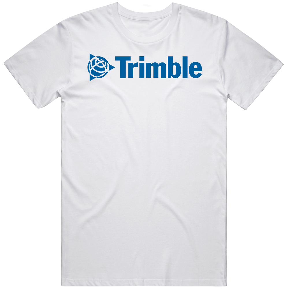 Trimble Inc Stock Mens Size Large White  T Shirt