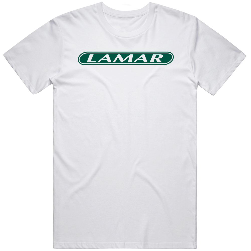 Lamar Advertising Company Nasdaq Company Logo Employee Fan Mens Size Large White  T Shirt