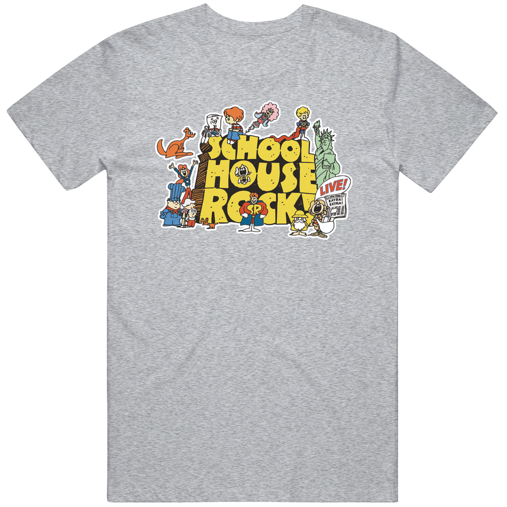 Schoolhouse Rock Grey Unisex T Shirt