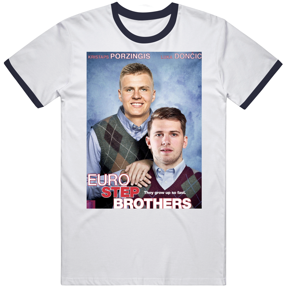 Luka Doncic Kristaps Porzingis Dallas Mavs Euro Step Brothers Unisex T Shirt