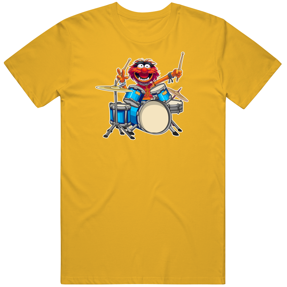 Animal, T-Shirt, Muppet, Drums, Drummer, Musician, Cartoon Unisex T Shirt