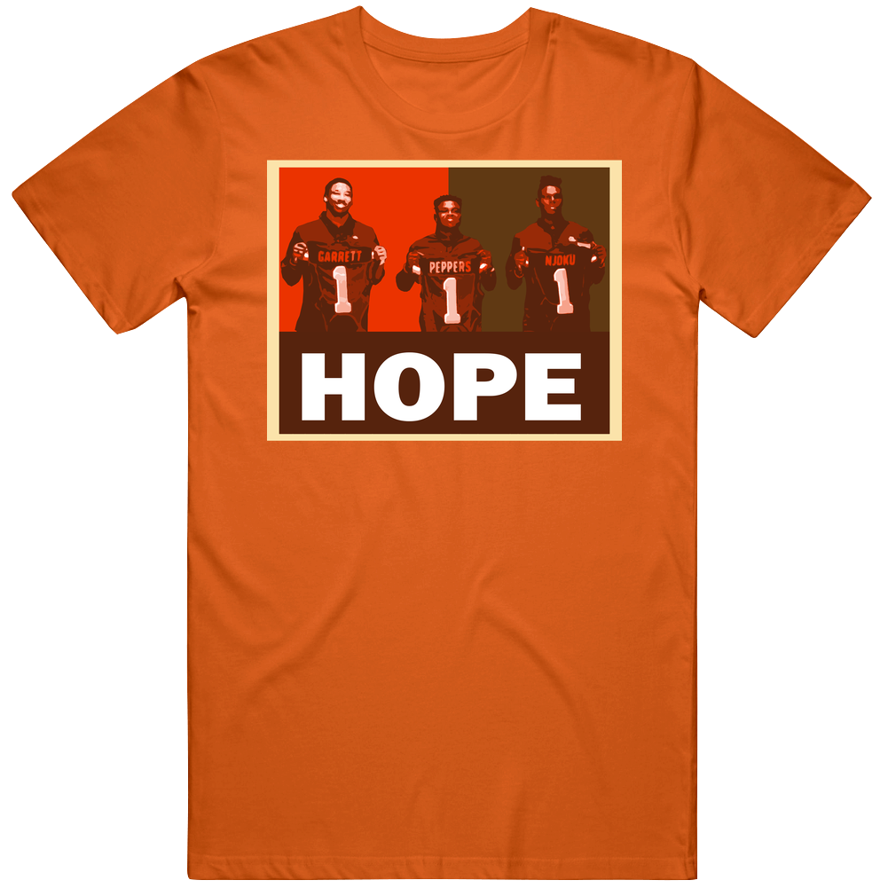 Myles Garrett Njoku Peppers Hope Cleveland Football Unisex T Shirt
