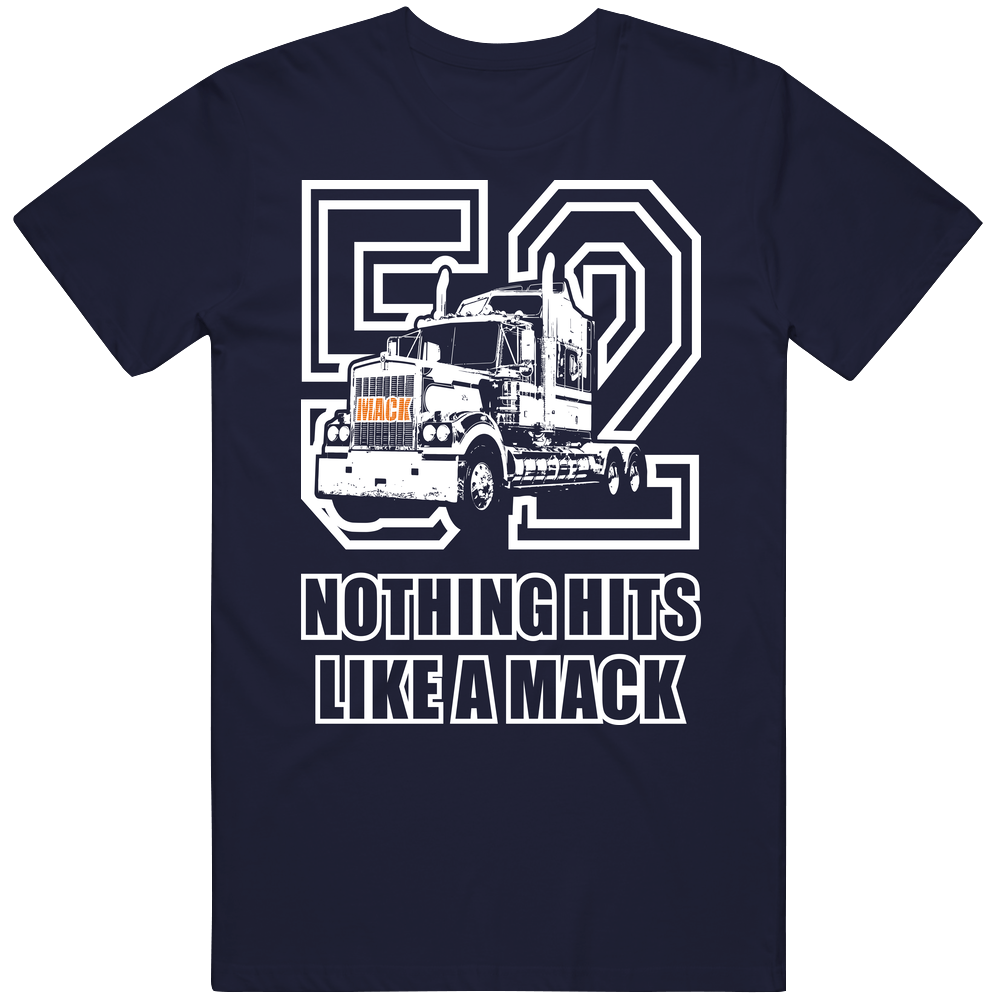 Nothing Hits Like A Mack 1 Navy Unisex T Shirt