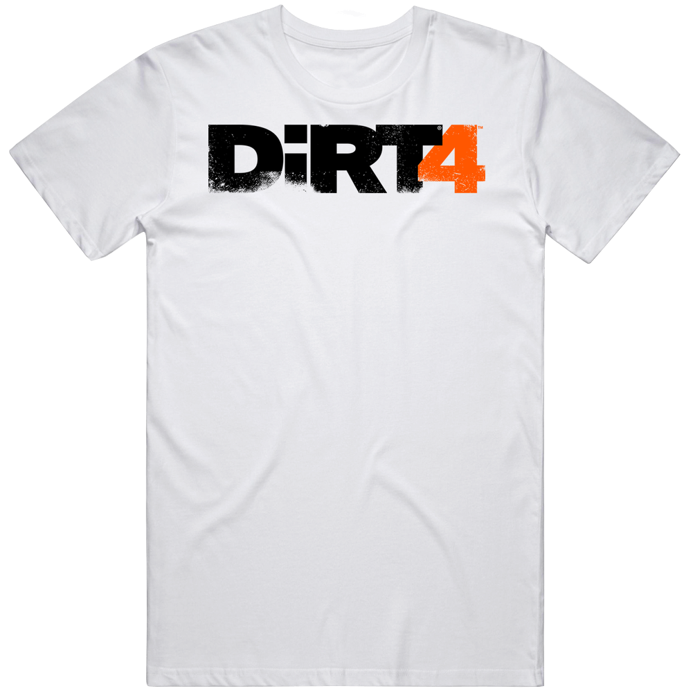 Dirt 4 Logo White Unisex T Shirt