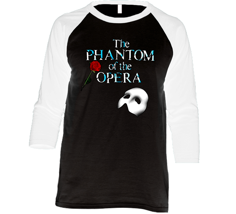 Phantom Of The Opera Vintage Raglan Retro Raglan 3/4 Sleeve Shirt