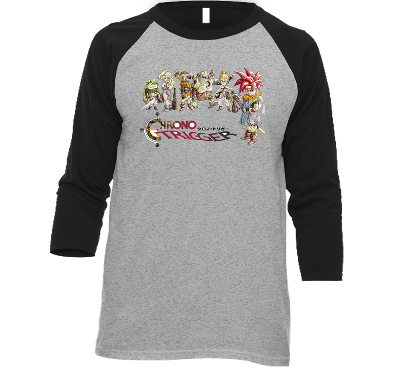 Chrono Trigger Video Game Vintage Raglan Retro Raglan 3/4 Sleeve Shirt