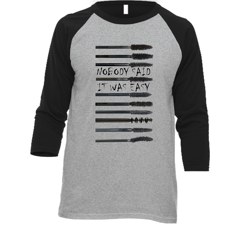 Mascara  White Vintage Raglan Retro Raglan 3/4 Sleeve Shirt