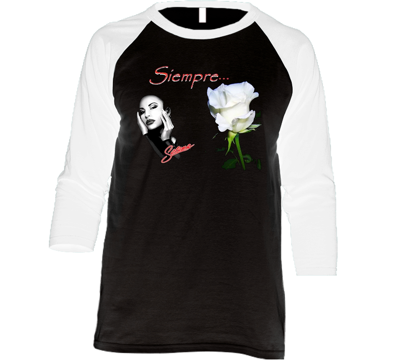 Selena Quintanilla Vintage Raglan Retro Raglan 3/4 Sleeve Shirt