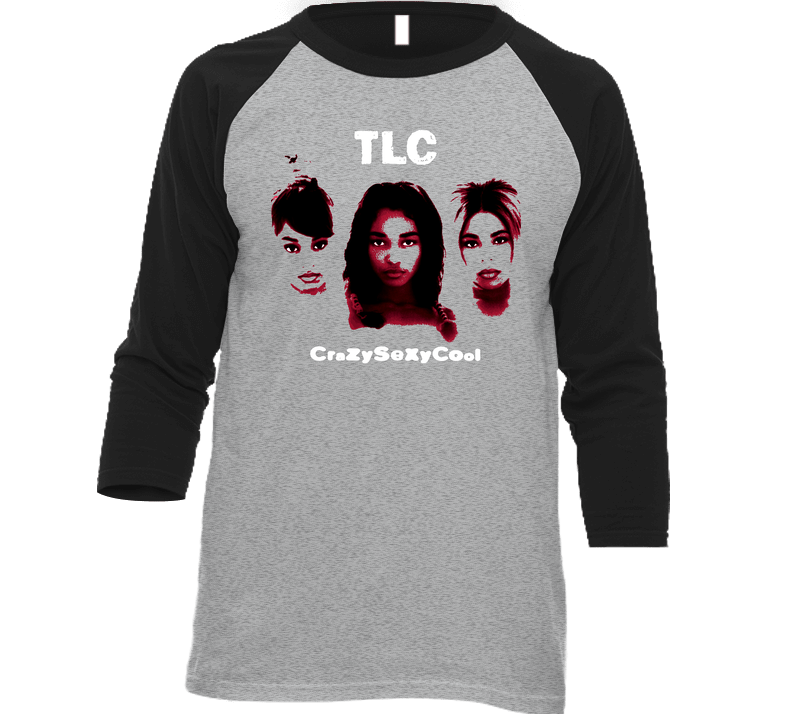 Tlc Crazy Sexy Cool Album Cover Vintage Raglan Retro Raglan 3/4 Sleeve Shirt