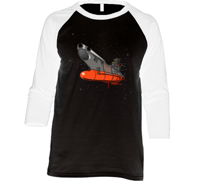 Yamato Clean Anime Vintage Raglan Retro Raglan 3/4 Sleeve Shirt