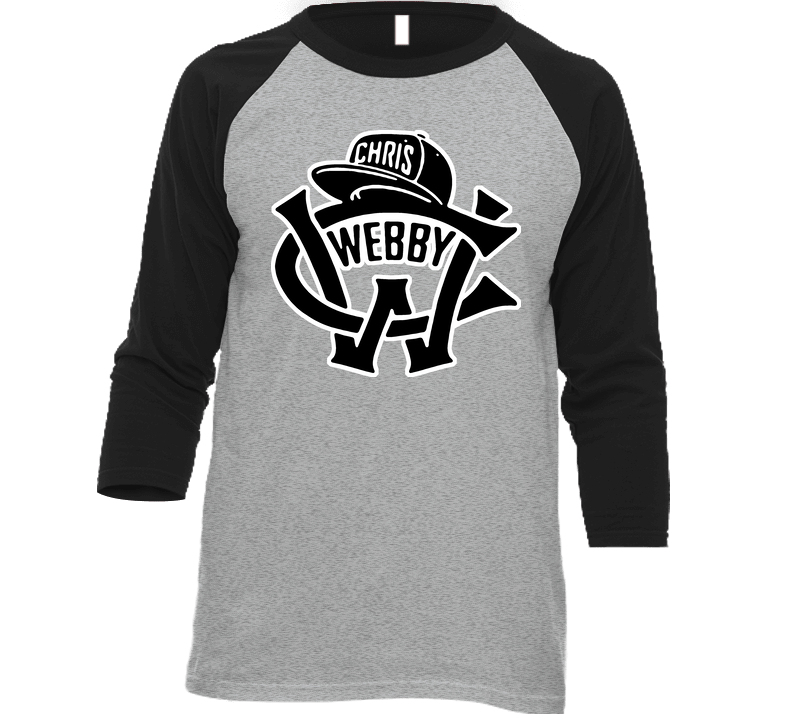 Chris Webby Logo Hip Hop Vintage Raglan Retro Raglan 3/4 Sleeve Shirt