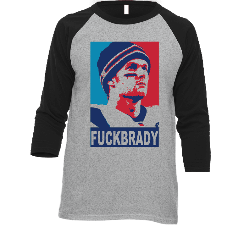 Fuck Tom Brady Cheater Deflate Gate Football Vintage Raglan Retro Raglan 3/4 Sleeve Shirt