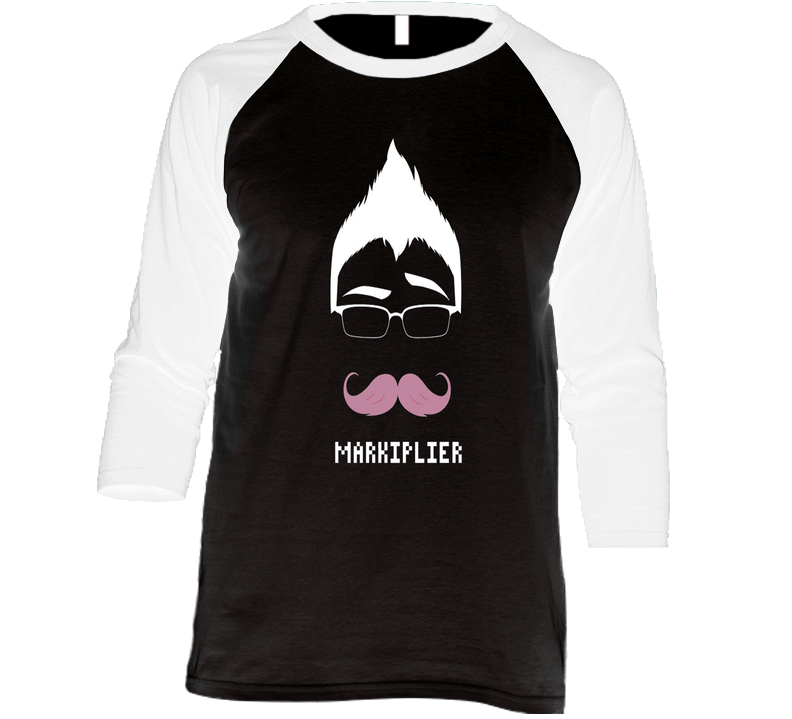 Markiplier Youtuber Vintage Raglan Retro Raglan 3/4 Sleeve Shirt