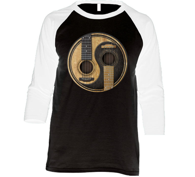 Yin Yang Guitars Vintage Raglan Retro Raglan 3/4 Sleeve Shirt