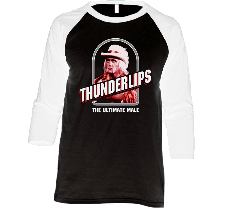 Rocky 3 Retro Thunderlips Vintage Raglan Retro Raglan 3/4 Sleeve Shirt