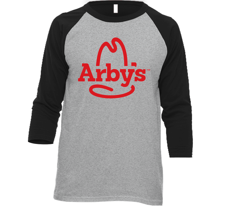Arby's Restaurant Vintage Raglan Retro Raglan 3/4 Sleeve Shirt