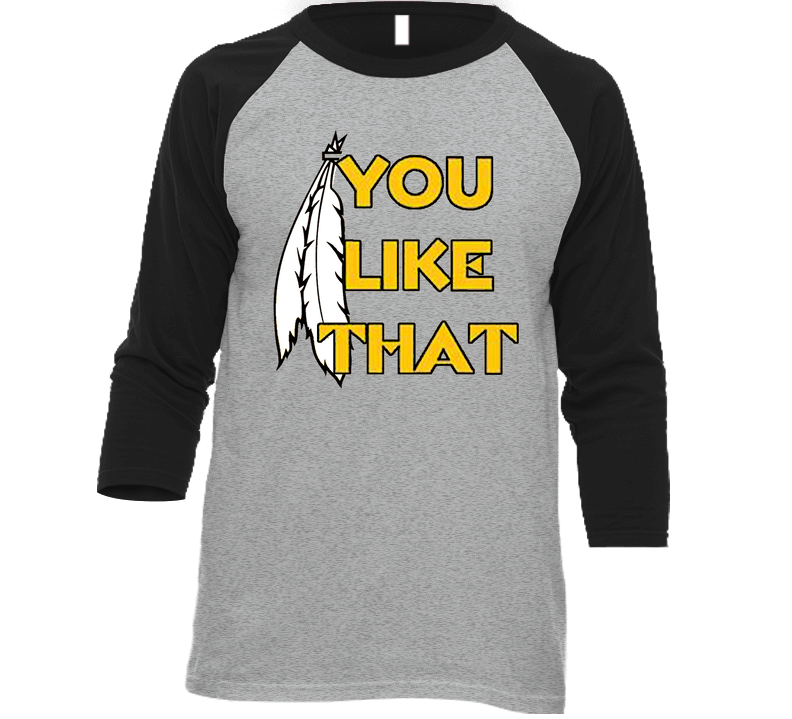 Washington Redskins Nfl Football Kirk Cousins You Like That Nfc East Champions Playoffs Vintage Raglan Retro Raglan 3/4 Sleeve Shirt