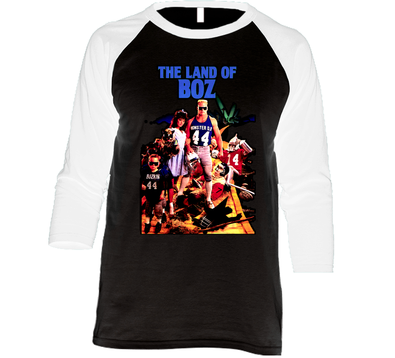 Retro Seattle Football Brian Bosworth Land Of Boz Vintage Raglan Retro Raglan 3/4 Sleeve Shirt