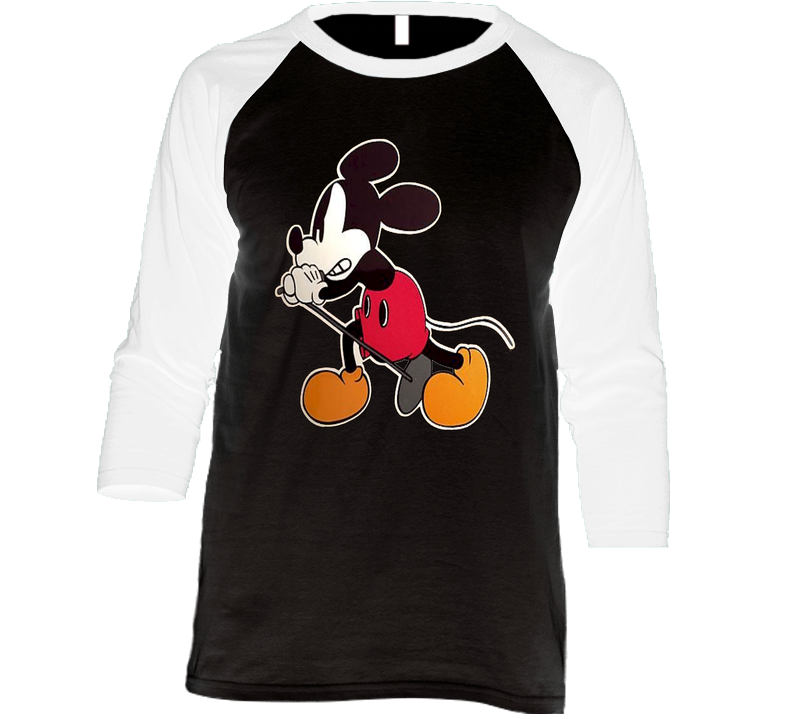 Mickey Vedder Vintage Raglan Retro Raglan 3/4 Sleeve Shirt