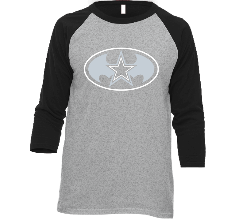 Batstar - Batman Dallas Football Vintage Raglan Retro Raglan 3/4 Sleeve Shirt