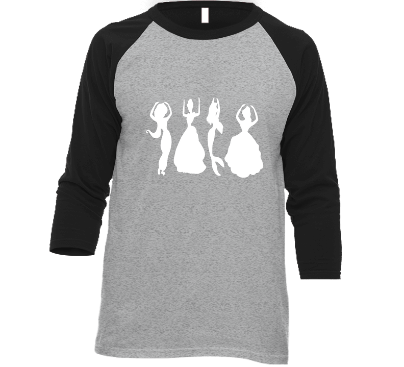 Ohio Princess Disney Buckeyes National Champion Football Vintage Raglan Retro Raglan 3/4 Sleeve Shirt