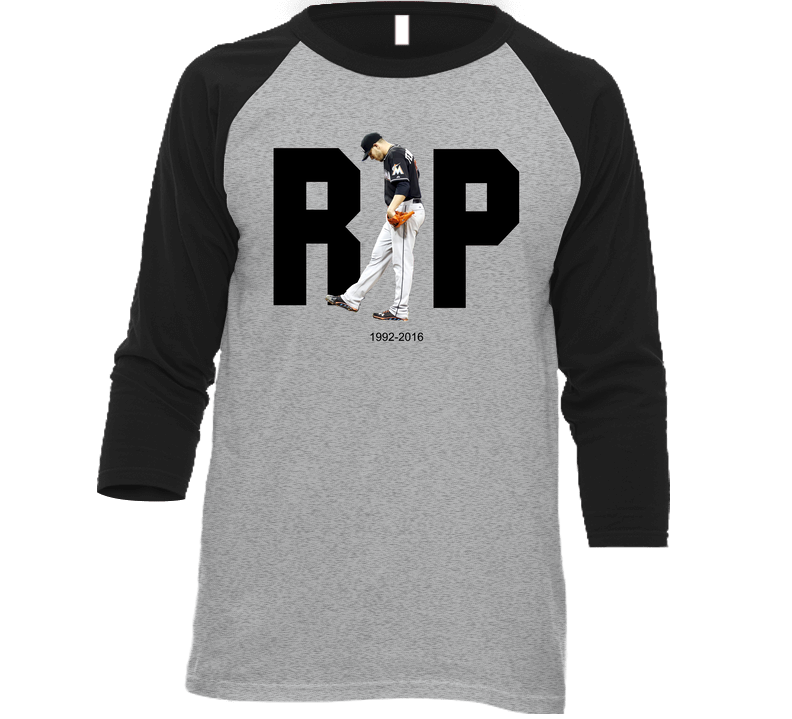 Jose Fernandez Rip Miami Baseball Tribute Dee Gordon Vintage Raglan Retro Raglan 3/4 Sleeve Shirt