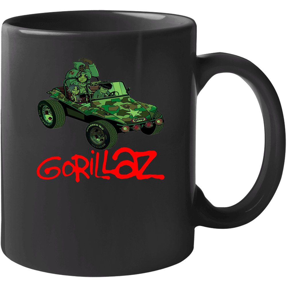 New Tee T-shirt Gorillaz Geep Jeep Alternative Rock Band Mens Size S To 5xl Unisex Mug New Tee T-shirt Gorillaz Geep Jeep Alternative Rock Band Mens Size S To 5xl Unisex Mug