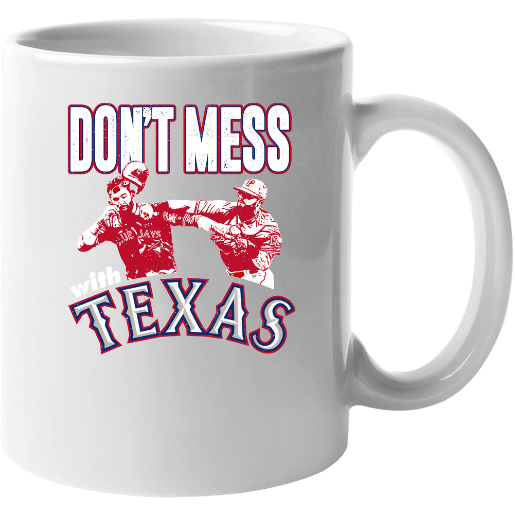 Don't Mess With Texas Rougned Odor The Punch Baseball Fan 11 OZ Mug Don't Mess With Texas Rougned Odor The Punch Baseball Fan 11 OZ Mug
