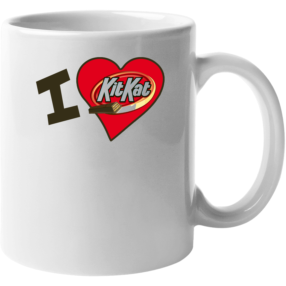 I Heart Kit Kat Chocolate Classic 11 OZ Mug I Heart Kit Kat Chocolate Classic 11 OZ Mug