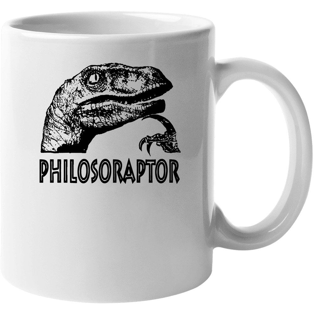 Philosoraptor Funny Dinosaur You Tube Quotes 11 oz Mug