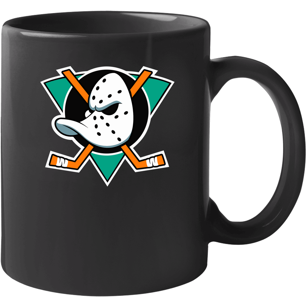 Mighty Ducks Logo Black 11 oz Mug