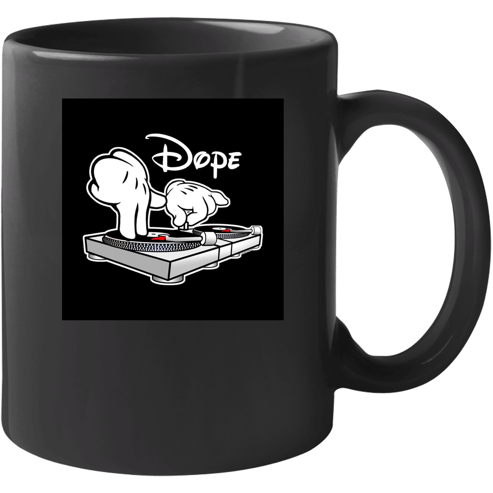 Dj Mickey Mouse Dope Graphic Tee Gildan 100 % Cotton 11 oz Mug