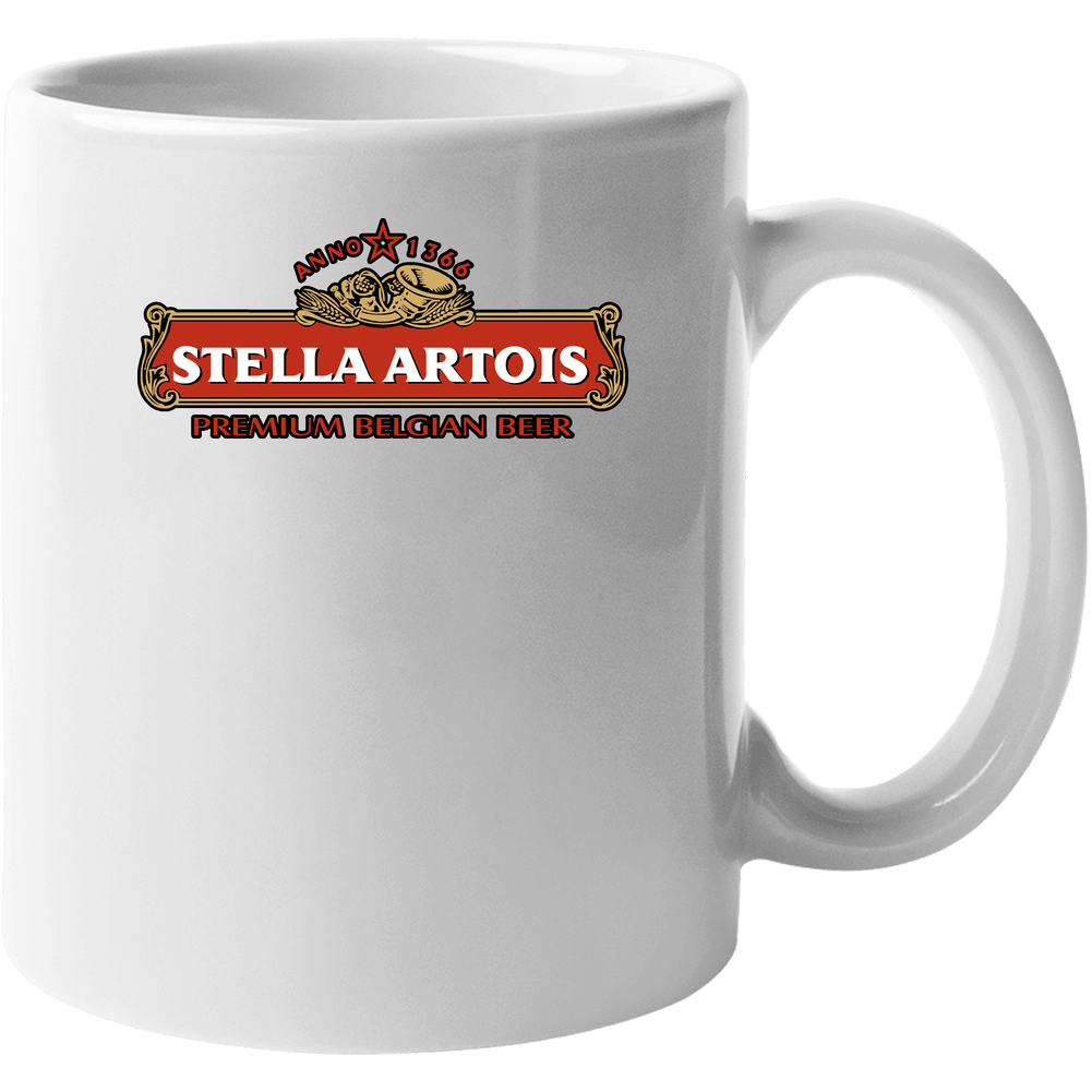 Stella Artois Drink Beer Alcohol 11 oz Mug Stella Artois Drink Beer Alcohol 11 oz Mug