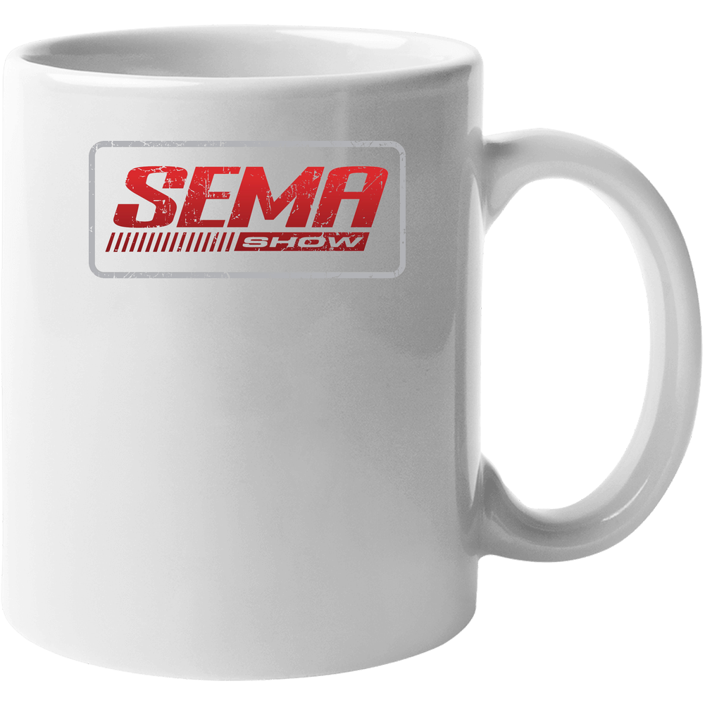 Sema Show Auto Automobile Car Truck Motorcycle Parts Cool Distressed Style Brand Logo Emblem 11 oz Mug Sema Show Auto Automobile Car Truck Motorcycle Parts Cool Distressed Style Brand Logo Emblem 11 oz Mug