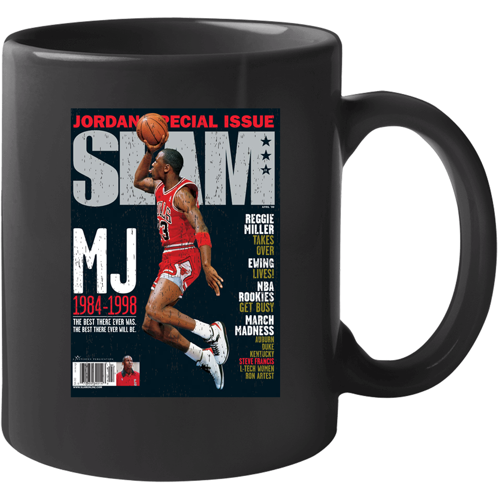 Slam Magazine Issue 33 Michael Jordan Popular Basketball Magazine Grunge Look 11 oz Mug